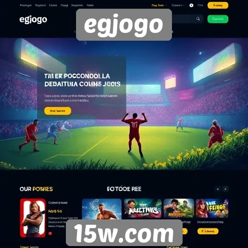 Navegação intuitiva e design do site egjogo