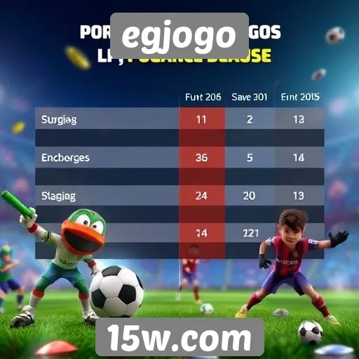 Comparativo de desempenho entre jogos do egjogo